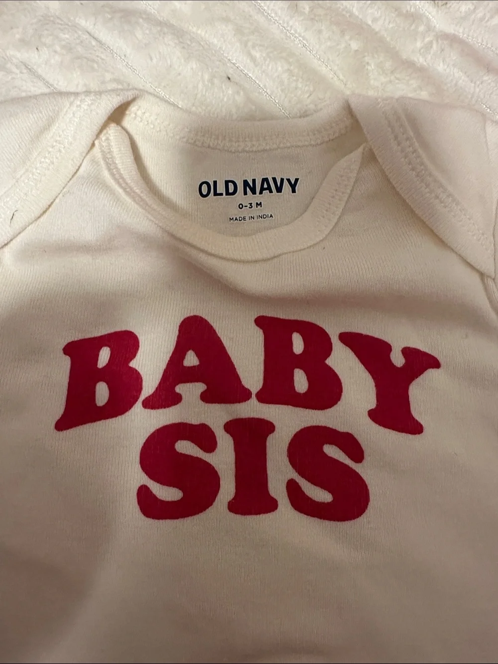 Old Navy Baby Sis Bodysuit